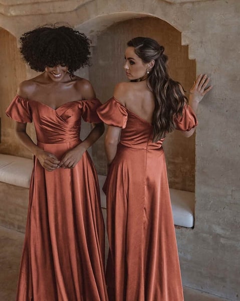 Image of Lagos Dress. Terracotta. By Tania Olsen designs.