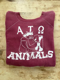 Image 1 of 60s ΑΤΩ ANIMALS FRATERNITY SUNFADED SWEATSHIRT