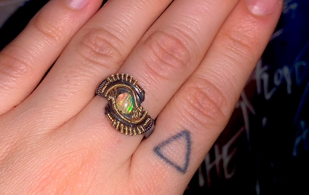 𖠺 SIZE 6 Opal Ring 𖠺