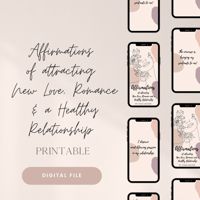 Image 1 of Affirmation Cards for Attracting New Love, Romance & a Healthy Relationship