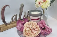 Image 1 of Large grey glass scented candle 
