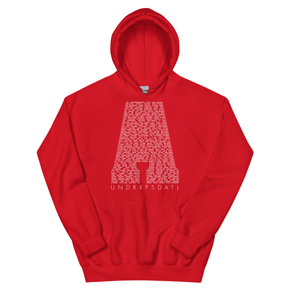 Image of ATL Hip-Hop Community Unisex Hoodie (Red)