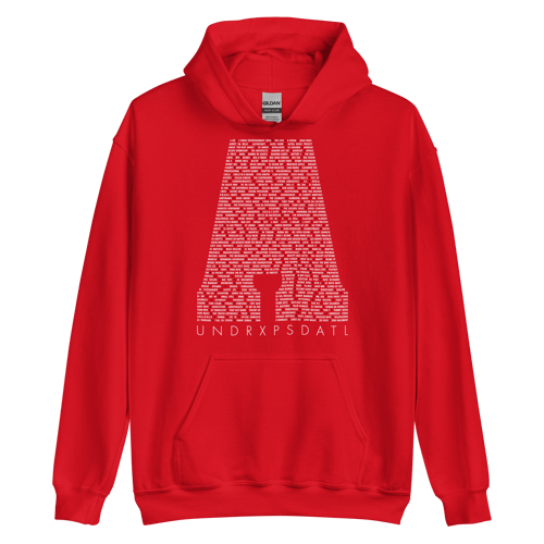 Image of ATL Hip-Hop Community Unisex Hoodie (Red)