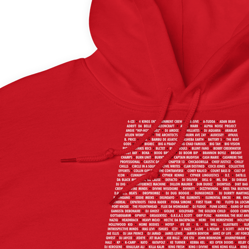 Image of ATL Hip-Hop Community Unisex Hoodie (Red)