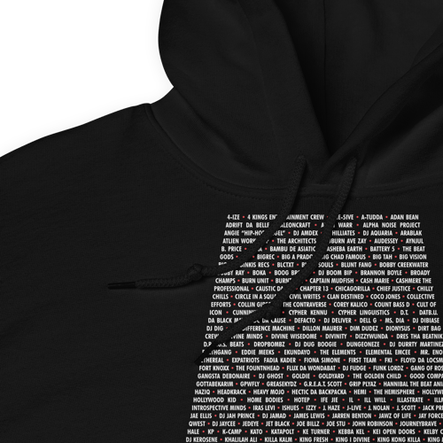 Image of ATL Hip-Hop Community Unisex Hoodie (Black)