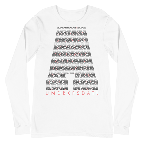 Image of ATL Hip-Hop Community Unisex Long Sleeve Tee (White)