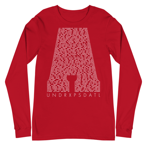 Image of ATL Hip-Hop Community Unisex Long Sleeve Tee (Red)