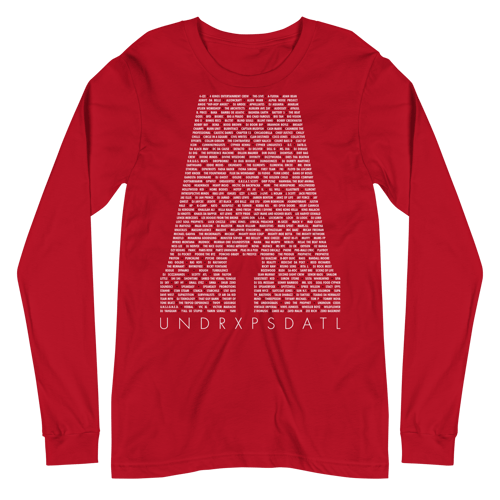 Image of ATL Hip-Hop Community Unisex Long Sleeve Tee (Red)