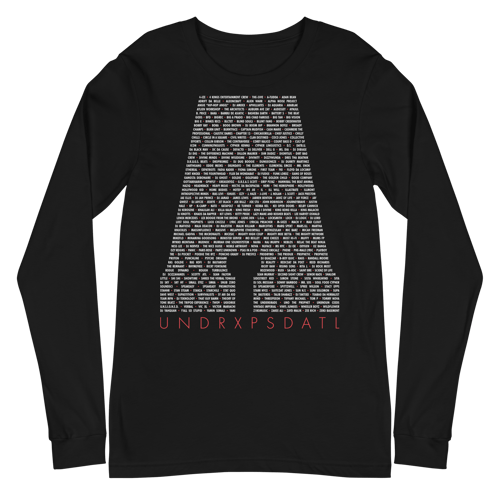 Image of ATL Hip-Hop Community Unisex Long Sleeve Tee (Black)