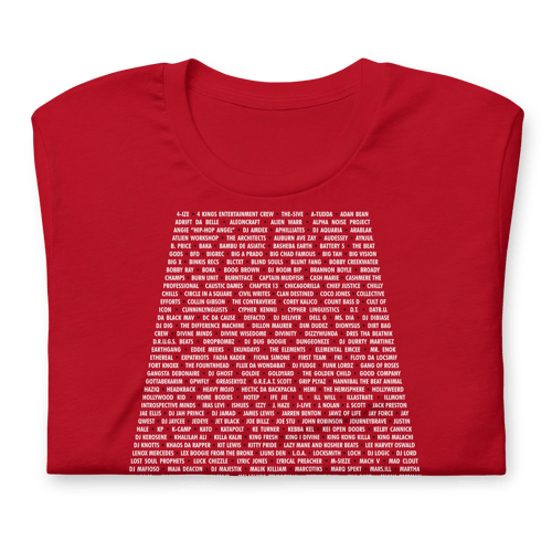 Image of ATL Hip-Hop Community Short-Sleeve Unisex T-Shirt (Red)