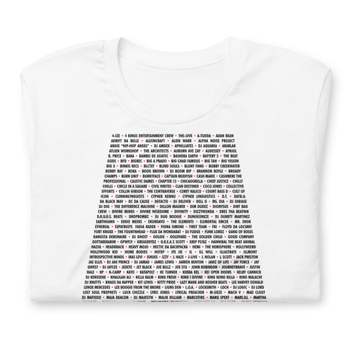 Image of ATL Hip-Hop Community Short-Sleeve Unisex T-Shirt (White)