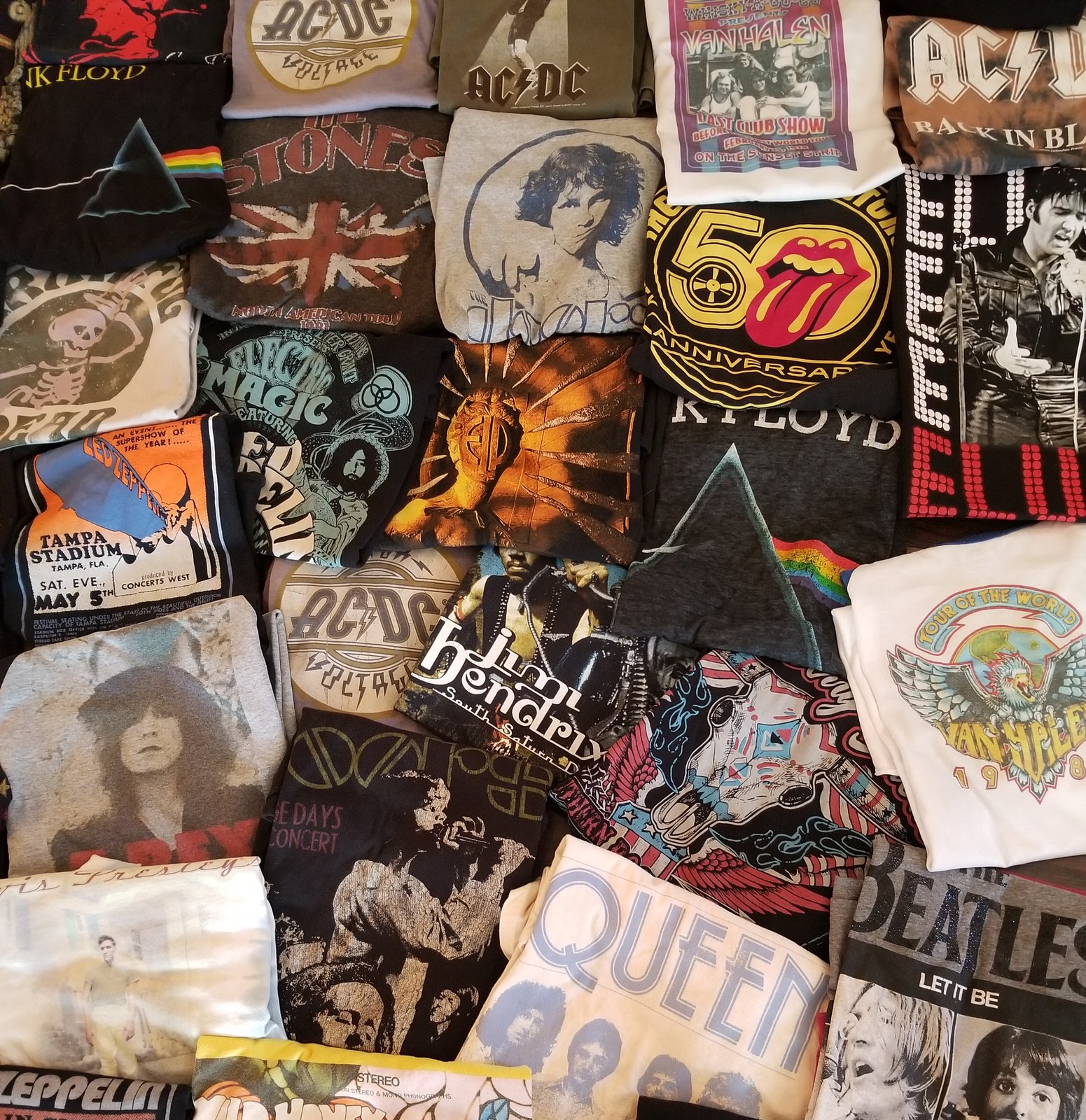 Classic rock shop tees t shirts