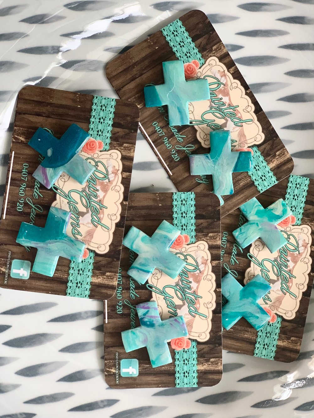 Image of Cross studs large
