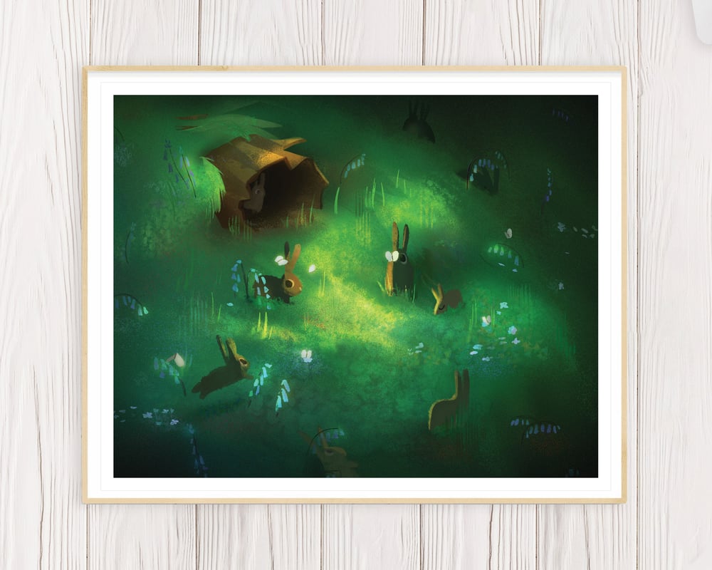 Image of Bunny Forest - 8 x 10 Print