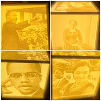 Black Leaders Lithophane Box