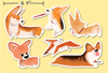 Corgi Sticker Sheet / Magnets