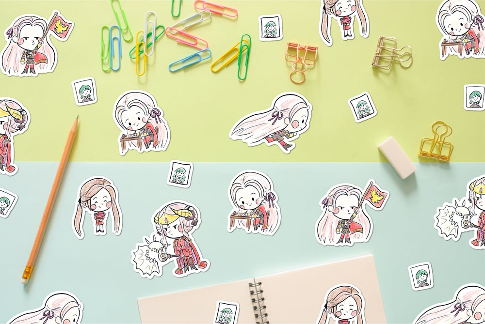 Image of Edelgard FE3H Stickers / Magnets