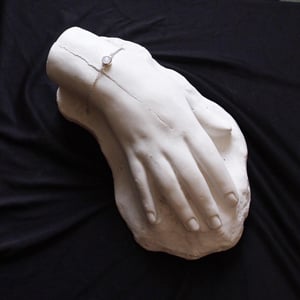 Image of Rainbow Moonstone cabochon cut silver chain bracelet