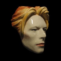 Image 1 of The Man Who Fell To Earth – Painted Ceramic Mask Sculpture