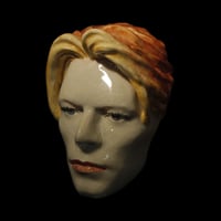 Image 3 of The Man Who Fell To Earth – Painted Ceramic Mask Sculpture