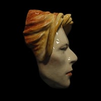 Image 2 of The Man Who Fell To Earth – Painted Ceramic Mask Sculpture
