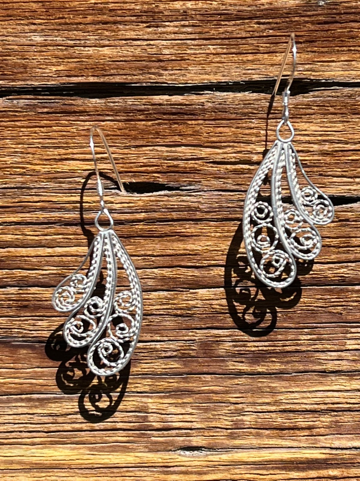 Ij Presents Oxidised Metal Silver Plated Devotional Om Trishul Damroo  Earrings For Girls And Women