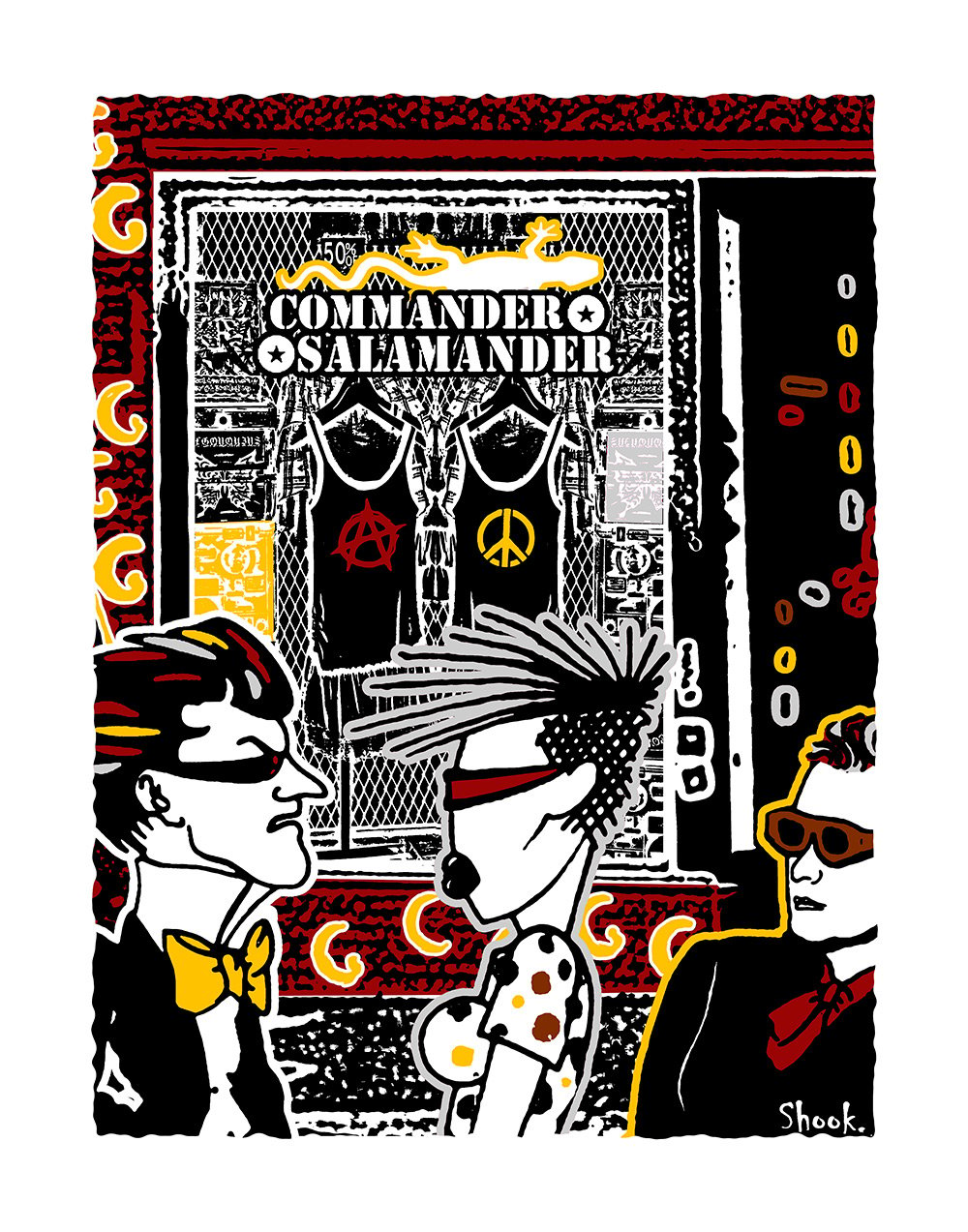 Commander Salamander DC Football Edition Giclée Art Print  (Multi-size options)