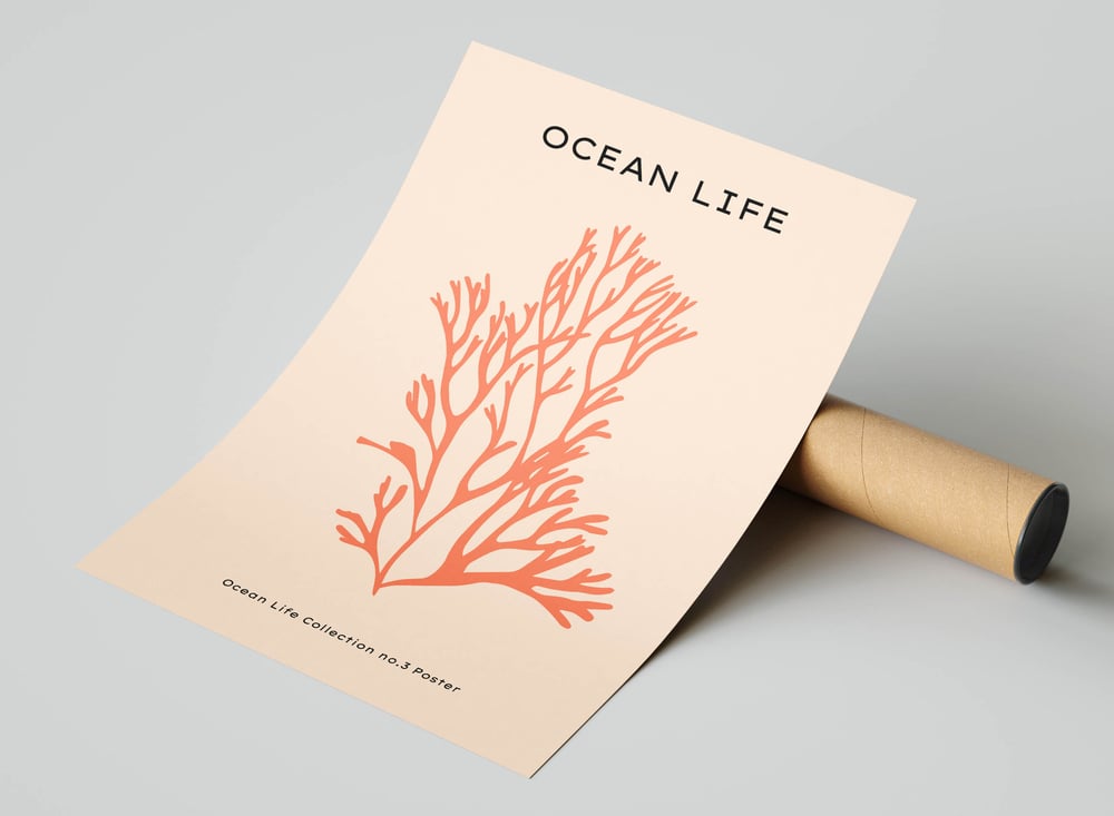Wildlife Art Print Poster No 01 - Ocean Life Seaweed
