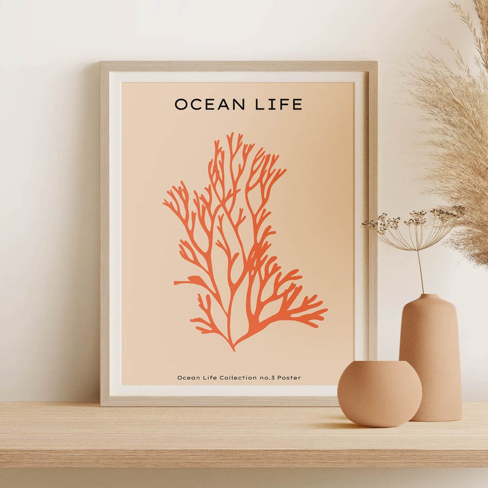 Wildlife Art Print Poster No 01 - Ocean Life Seaweed