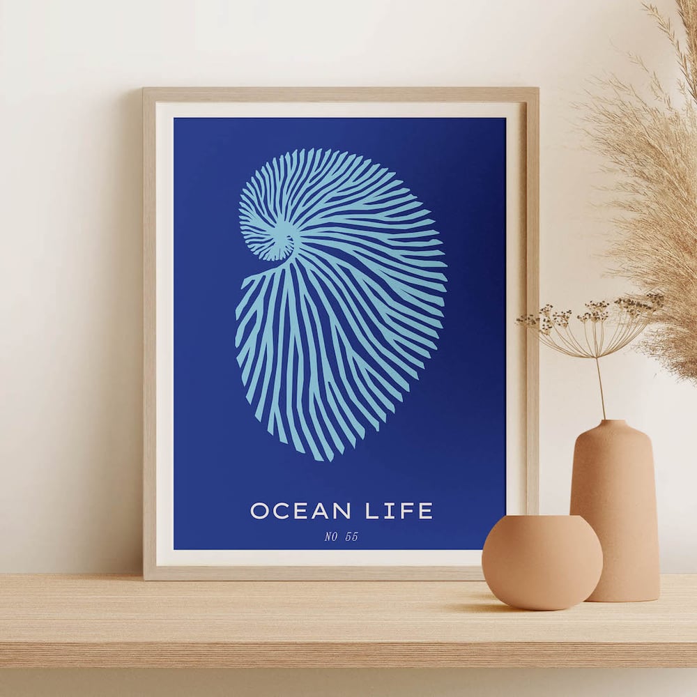 Wildlife Art Print Poster No 02 - Ocean Life Ornament