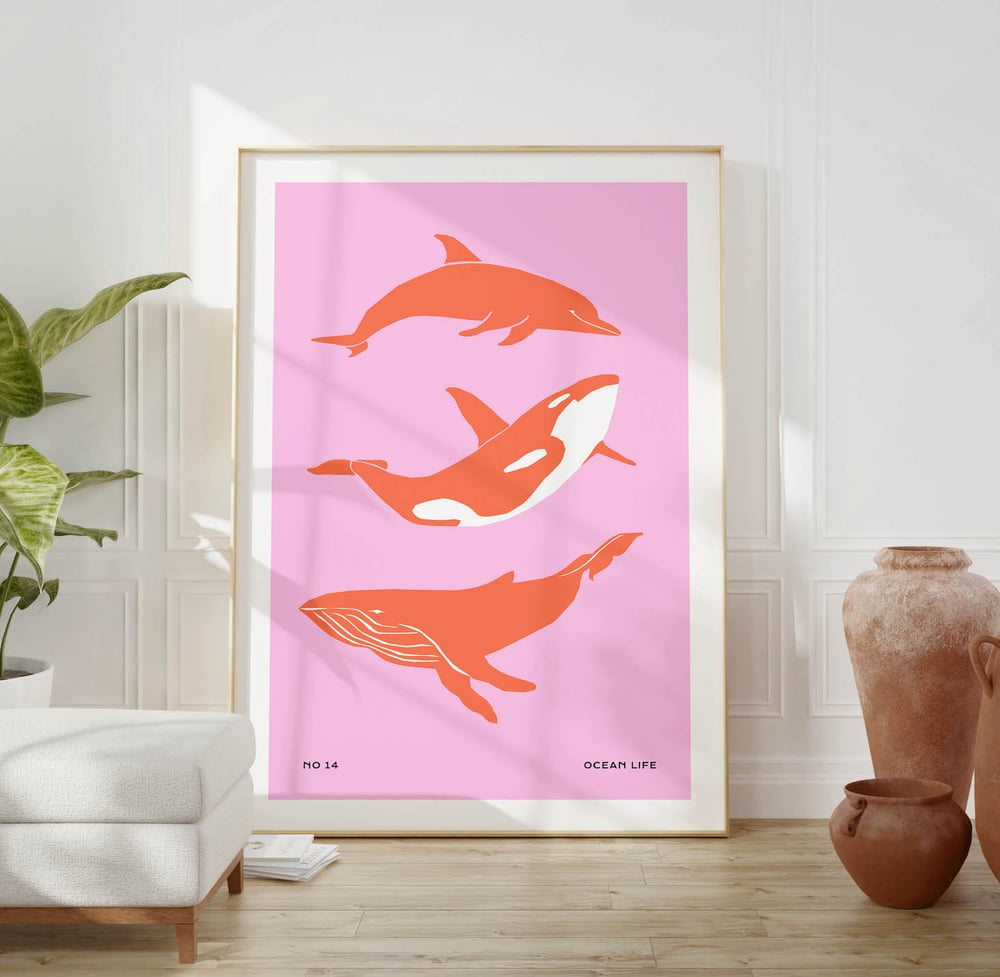 Wildlife Art Print Poster No 13 - Whales