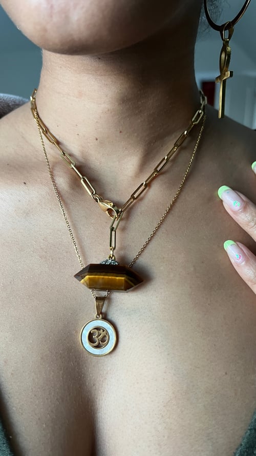 Image of OMIA • Om and shell necklace