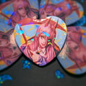 Devil Huntin'!  Holographic Heart Buttons