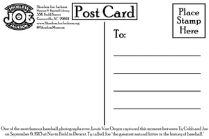 Image of Joe and Ty Cobb postcard