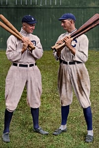 Image 1 of Joe and Ty Cobb postcard