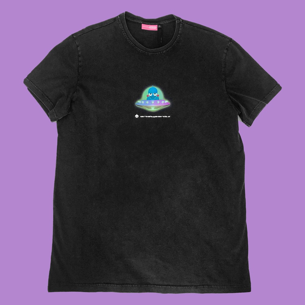 Image of UFO Acid Wash T-Shirt