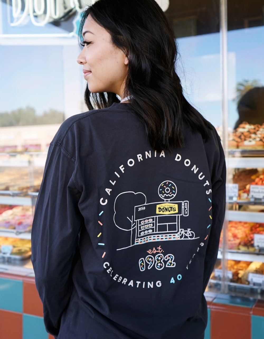 Image of CA Donuts 40th Anniversary Long Sleeve