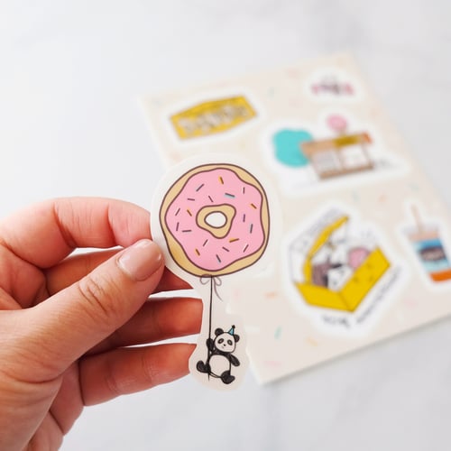 Image of CA Donuts 40th Anniversary Sticker Sheet