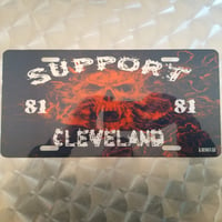 81 METAL SUPPORT LICENSE PLATE