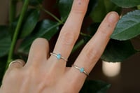 Image 2 of Lil Baby Boulder Opal Sterling Silver Rings - Size 7.5