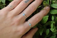 Image 1 of Lil Baby Boulder Opal Sterling Silver Rings - Size 7.5