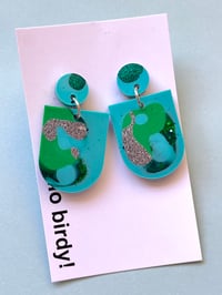 Louise Dangle Stud Turquoise
