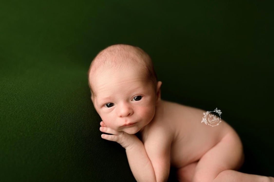 Image of Jeri Cashmere feel Beanbag Backdrop in Green