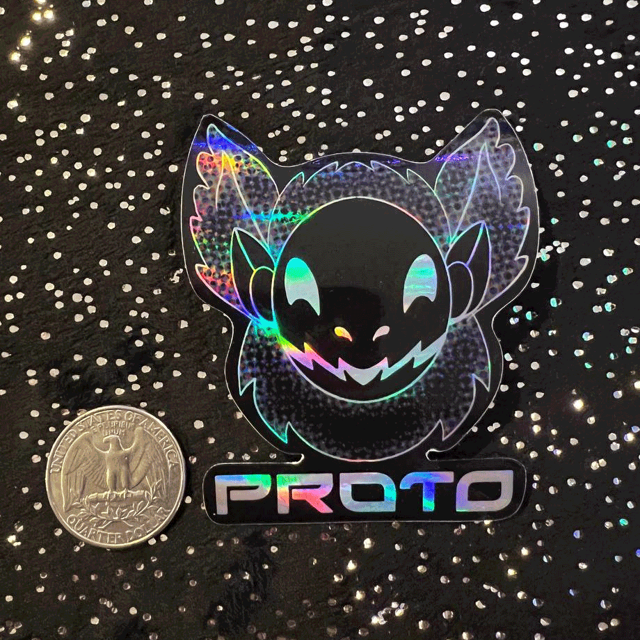 Image of Holographic Vinyl Sticker: Proto