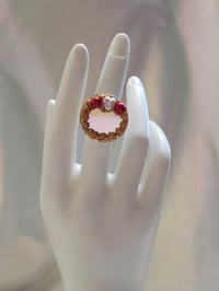 Image 4 of Gold Deco Rings with Pearls and Gems