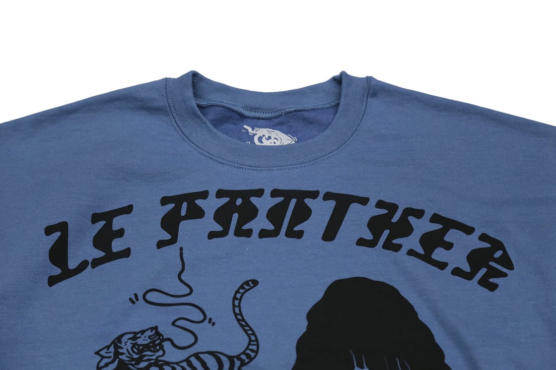 Image of New Limited Edition All Over Printed Sweatshirt (SIZE MEDIUM) Indigo Blue