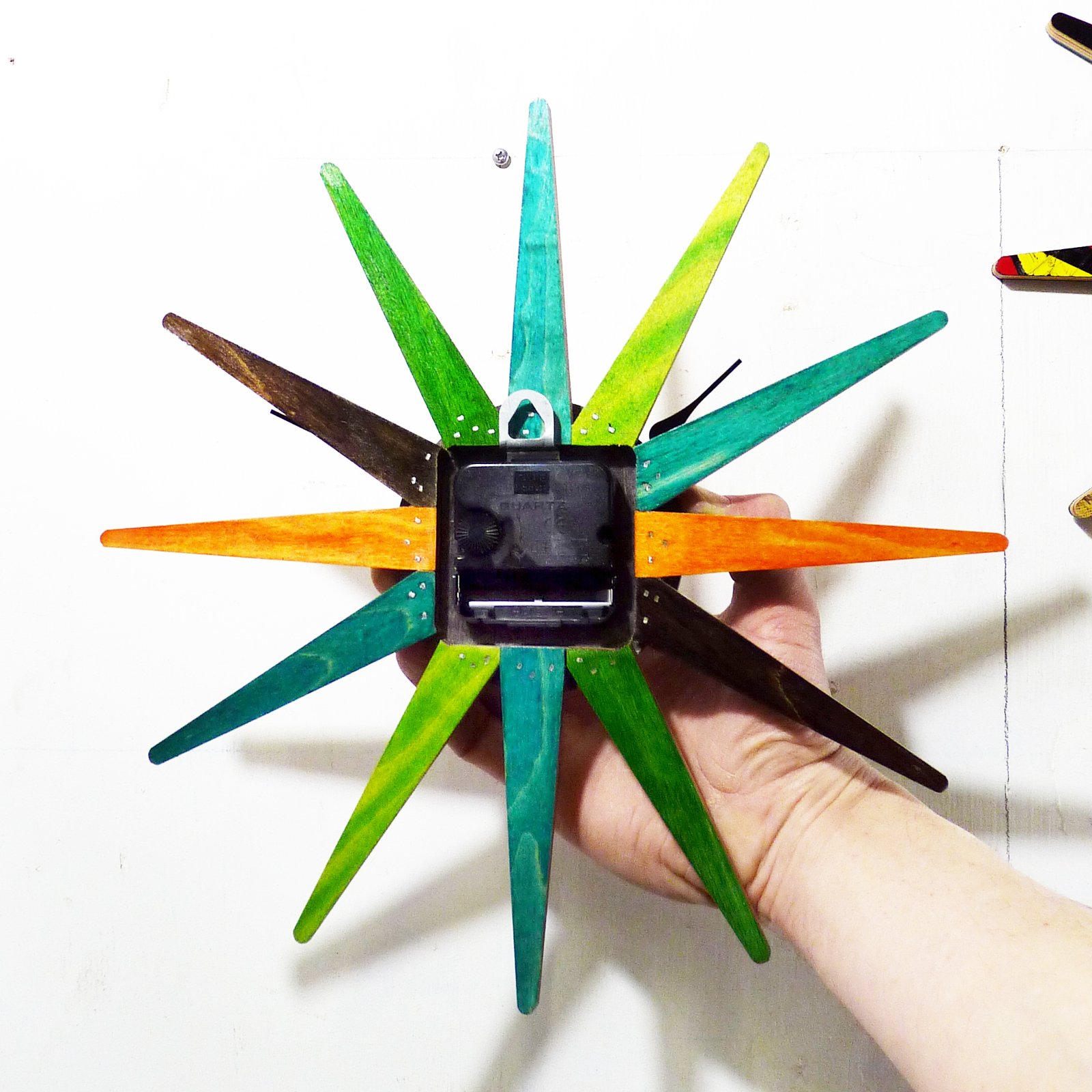 SkateBurst Skateboard Clock- 12