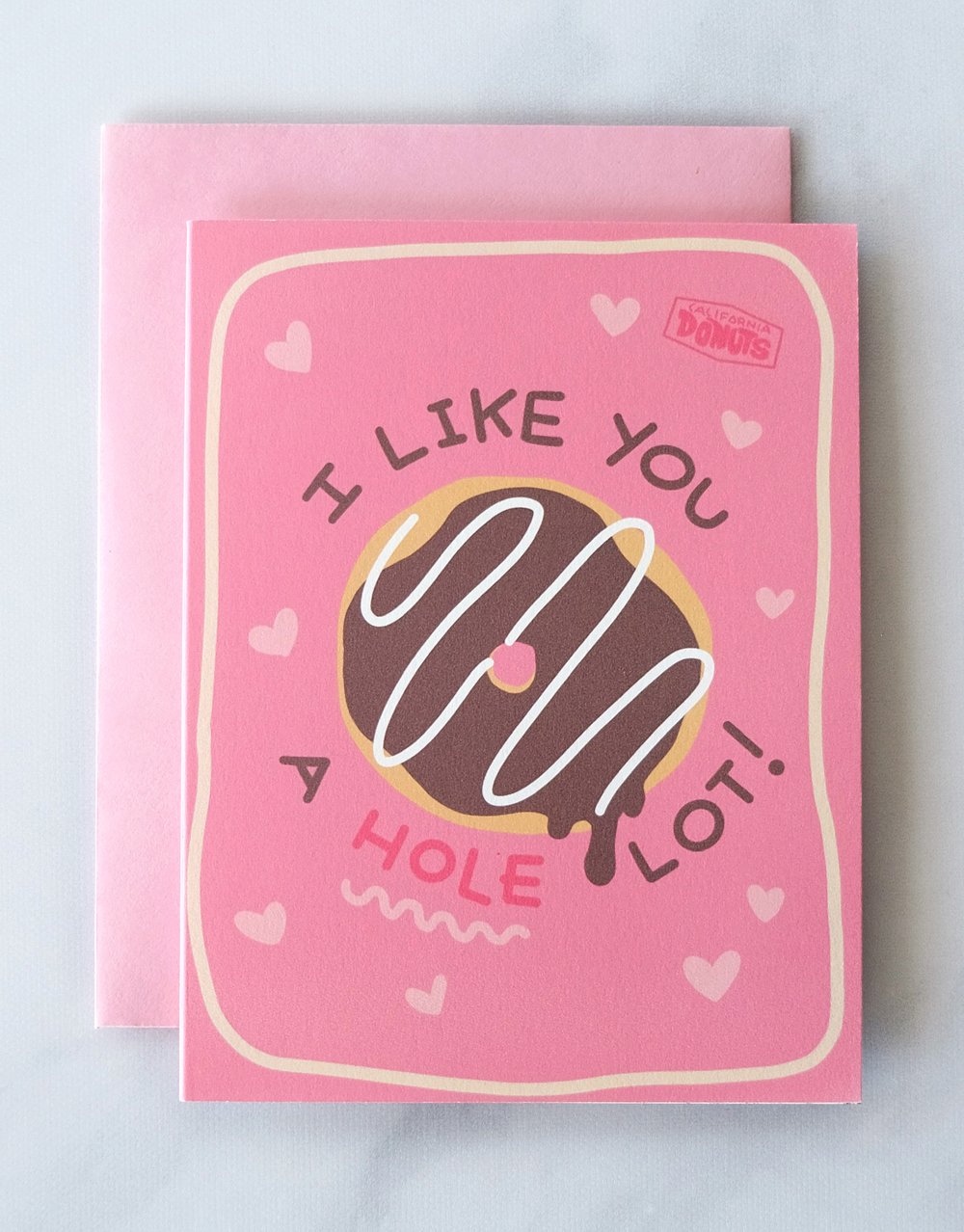 Image of Cookies & Cream Donut Valentine's Day Card