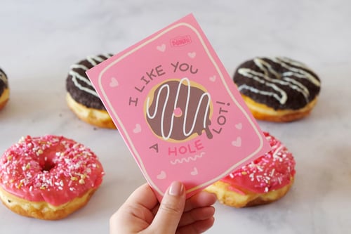 Image of Cookies & Cream Donut Valentine's Day Card