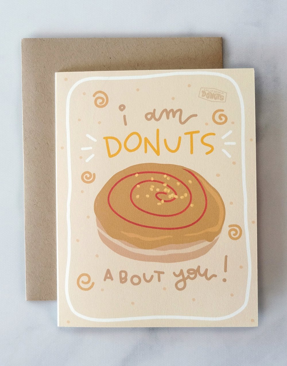 Image of PB&J Donut Valentine's Day Card